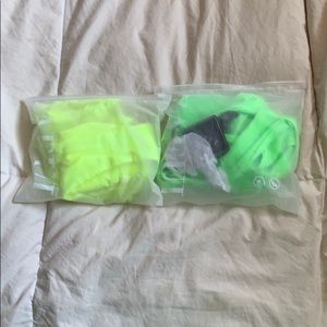 2 Brand New Zaful Bikinis Neon Yellow + Neon Green